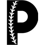 Baseball Alphabet P right Thumbnail