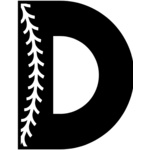 Baseball Alphabet D left Thumbnail
