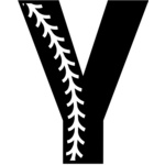 Baseball Alphabet Y left Thumbnail