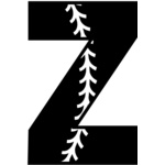 Baseball Alphabet Z left Thumbnail