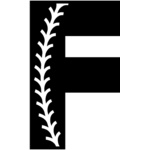 Baseball Alphabet F right Thumbnail