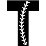 Baseball Alphabet T right Thumbnail
