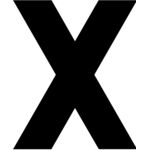 Baseball Alphabet X center Thumbnail