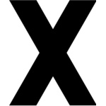 Baseball Alphabet X center Thumbnail