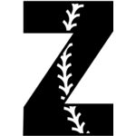 Baseball Alphabet Z right Thumbnail
