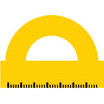 School Tools Semicircle Ruler Thumbnail