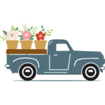 Old Truck Flowers Thumbnail