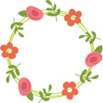 Circle flowers monogram Thumbnail
