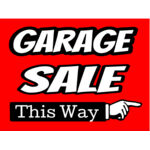 Garage Sale - this way  Thumbnail