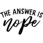 The answer is Nope Thumbnail