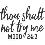 Thou shalt not try me Thumbnail