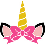 Unicorn monogram Thumbnail