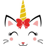 Caticorn with bow Thumbnail