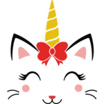 Caticorn with bow Thumbnail