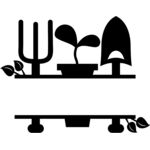 garden split monogram frame  Thumbnail