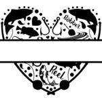 heart fish split frame Thumbnail