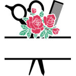 split scissors circle monogram colored Thumbnail