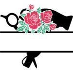 split scissors and dryer rose colored Thumbnail