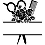 split scissors circle monogram Thumbnail