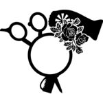 circle scissors and dryer rose Thumbnail